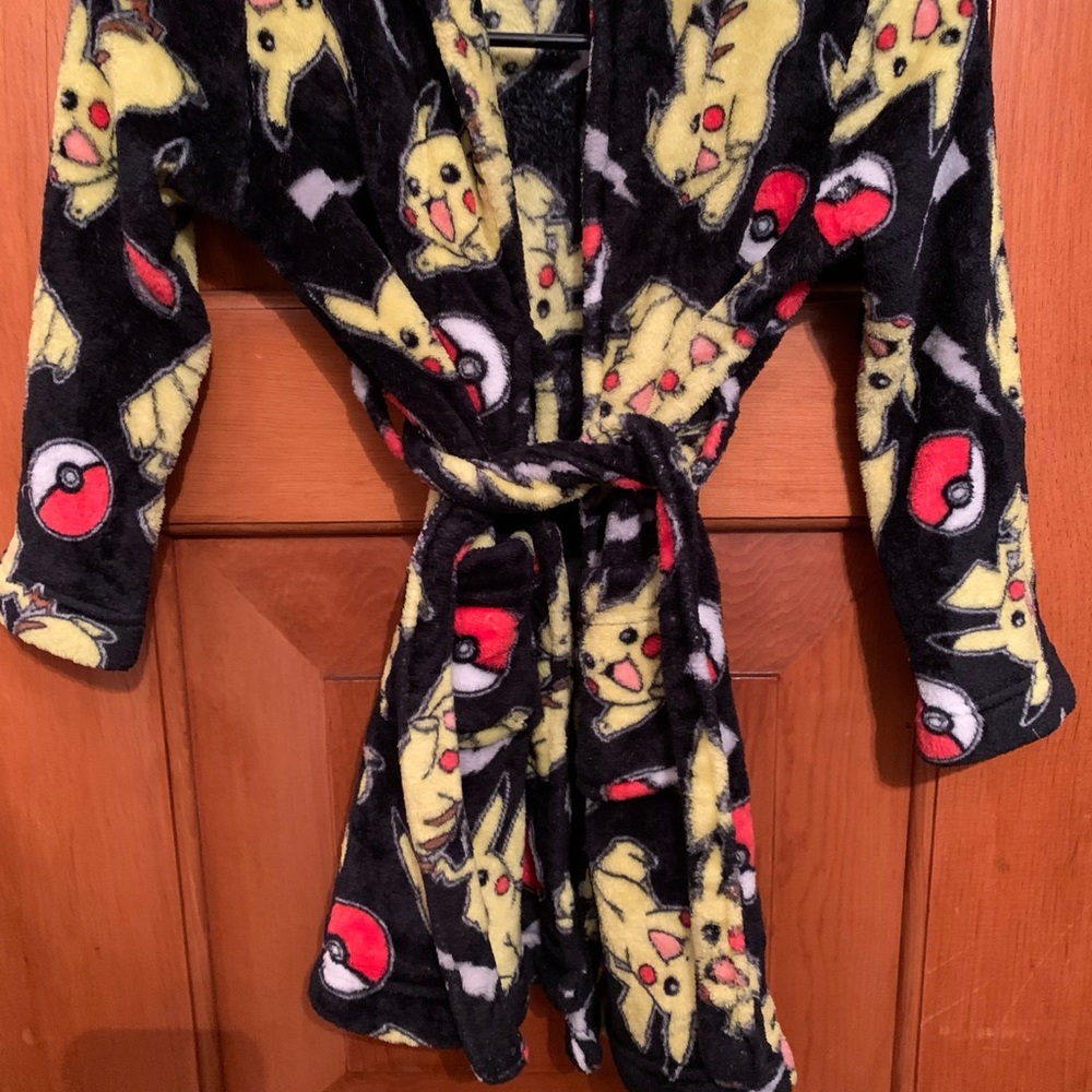 Pokemon Black and Yellow Kids Pajama Robe
